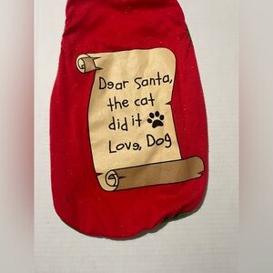 Pet holiday dog shirt size large